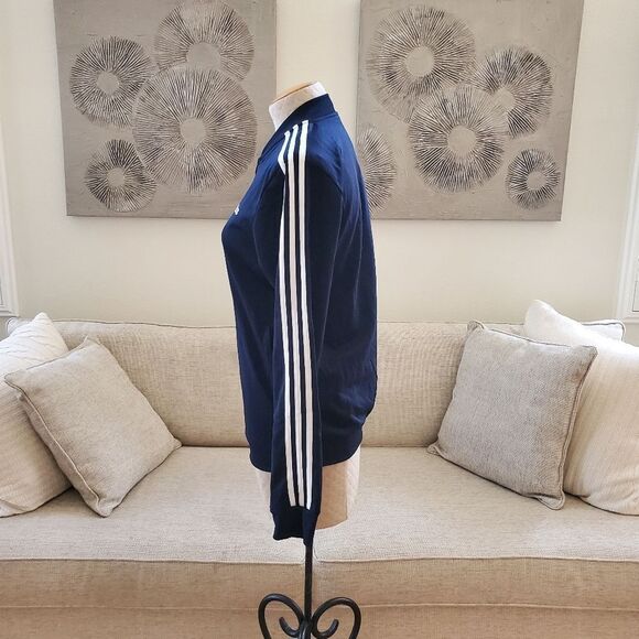 Adidas Back To Basics Three Stripes Track Jacket Sz Sm - Picture 7 of 13